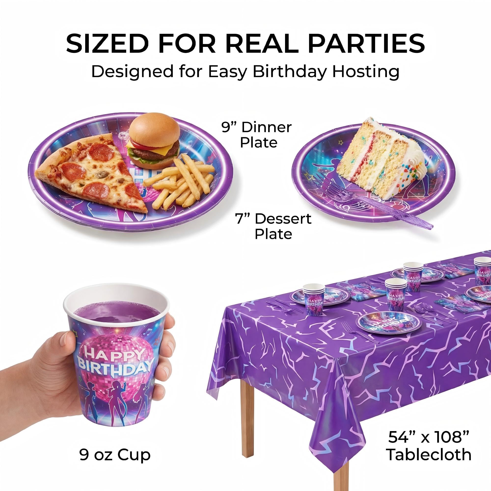 Full disposable cutlery set for KPop party