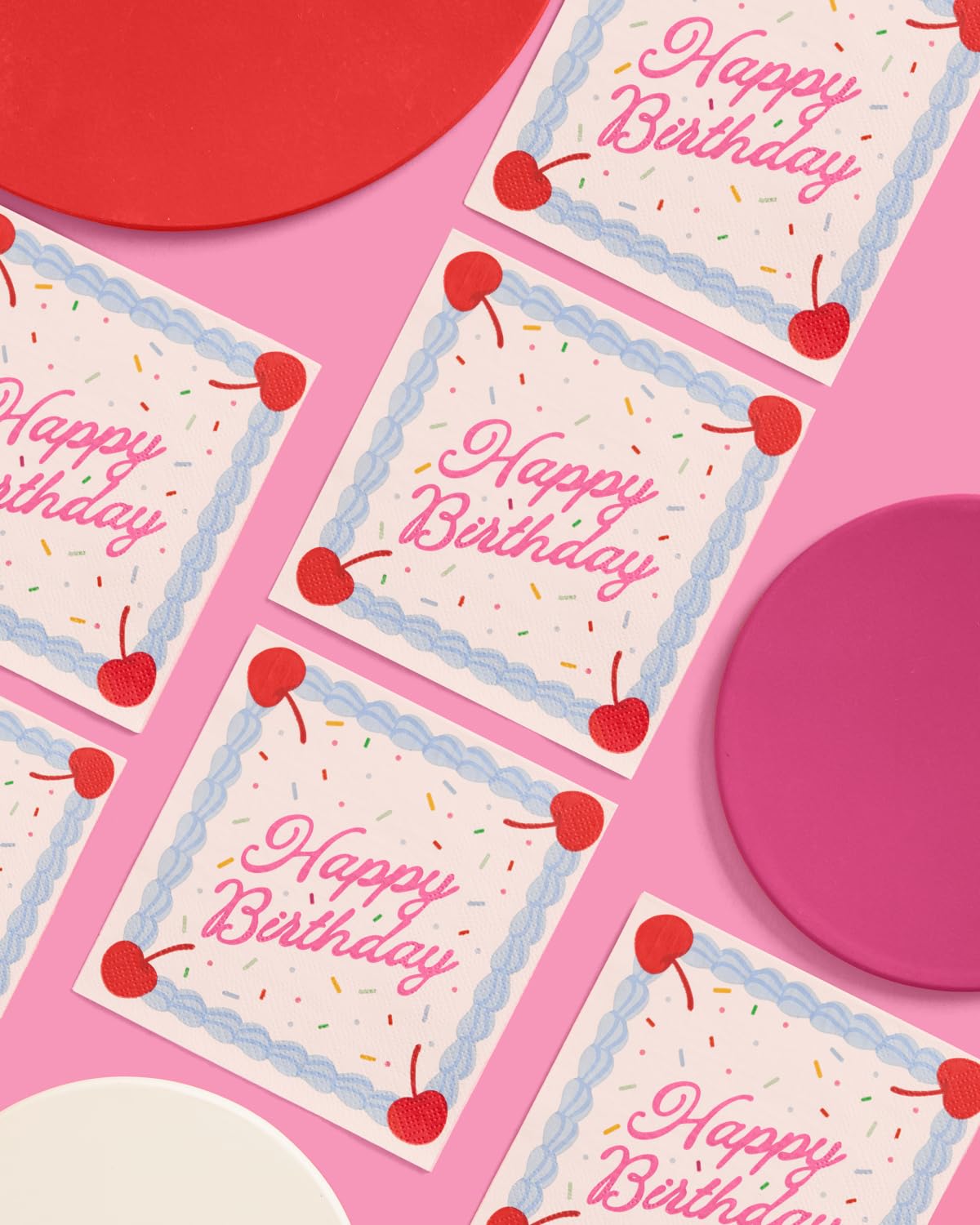 2-ply napkins for cake and snacks xo fetti 25 pack