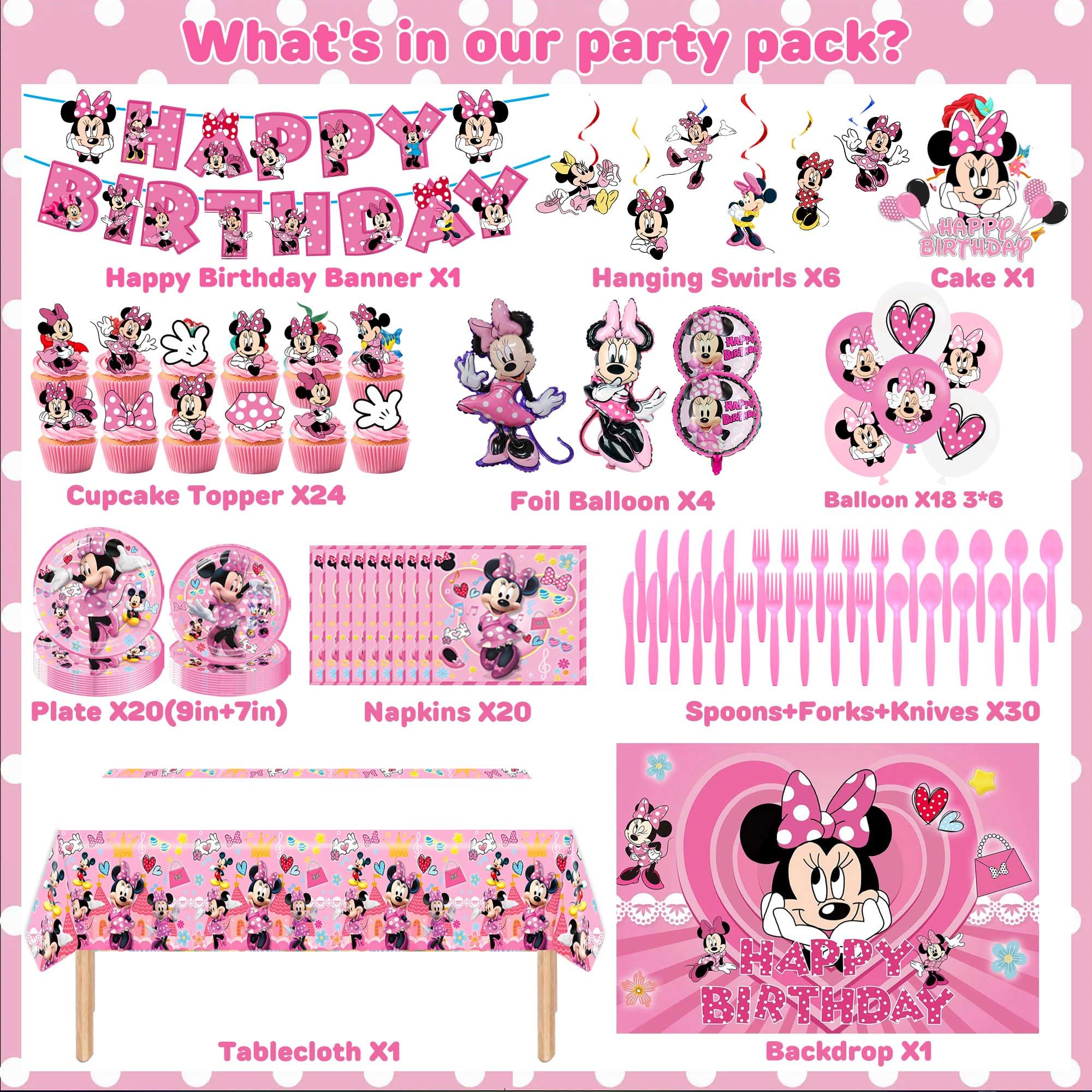 24 cupcake toppers for Cartoon party kit