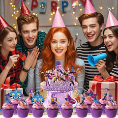 Lightweight paper toppers for cakes and desserts