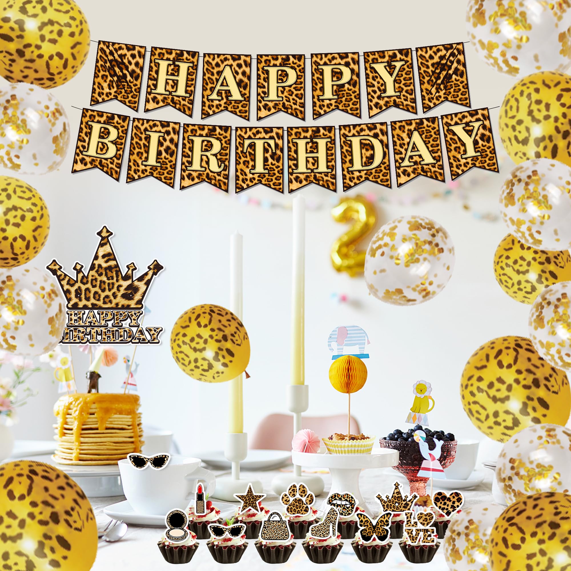 Safari jungle themed party decor for girls