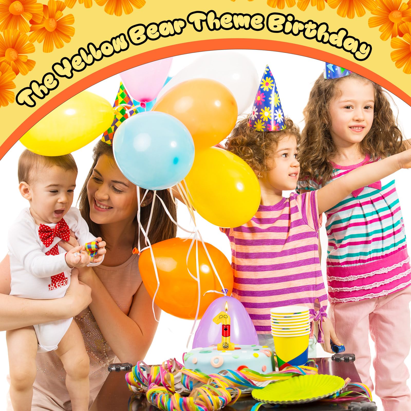 Pooh theme birthday party supplies candle decoration