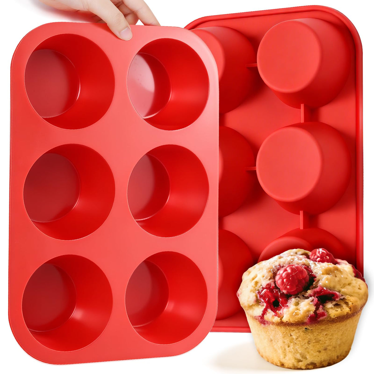 CAKETIME silicone jumbo muffin pan product image