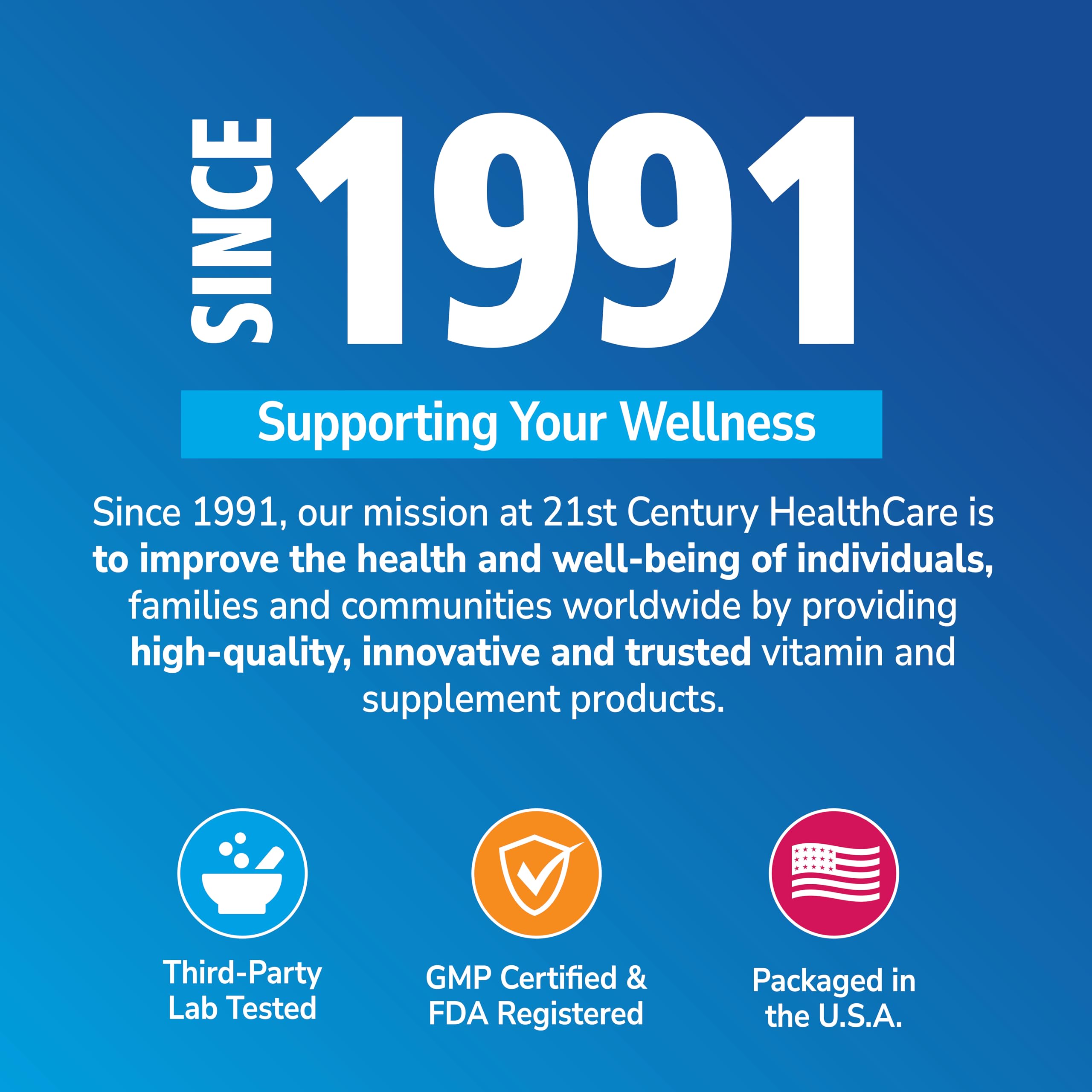 USA made calcium citrate caplets in FDA-registered facility packaging