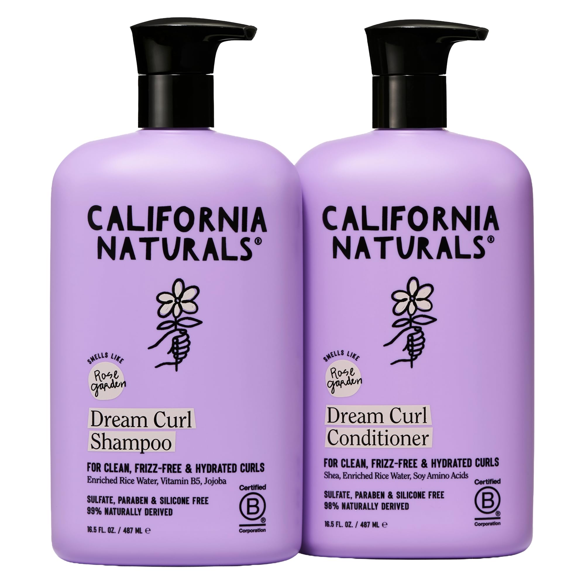 California Naturals curl shampoo bottle for curly hair