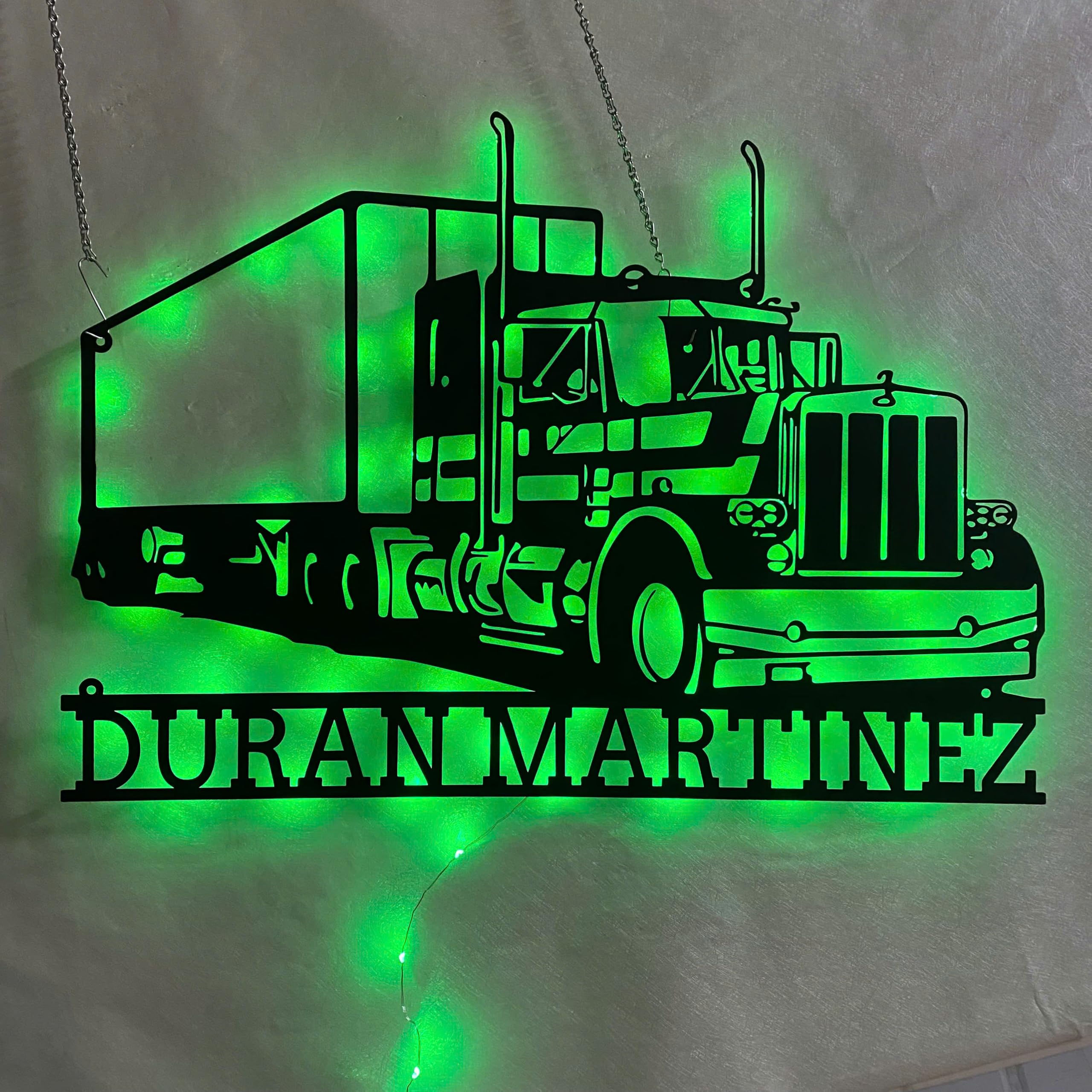 CALILI Custom Name With Led Light 10 inch metal sign