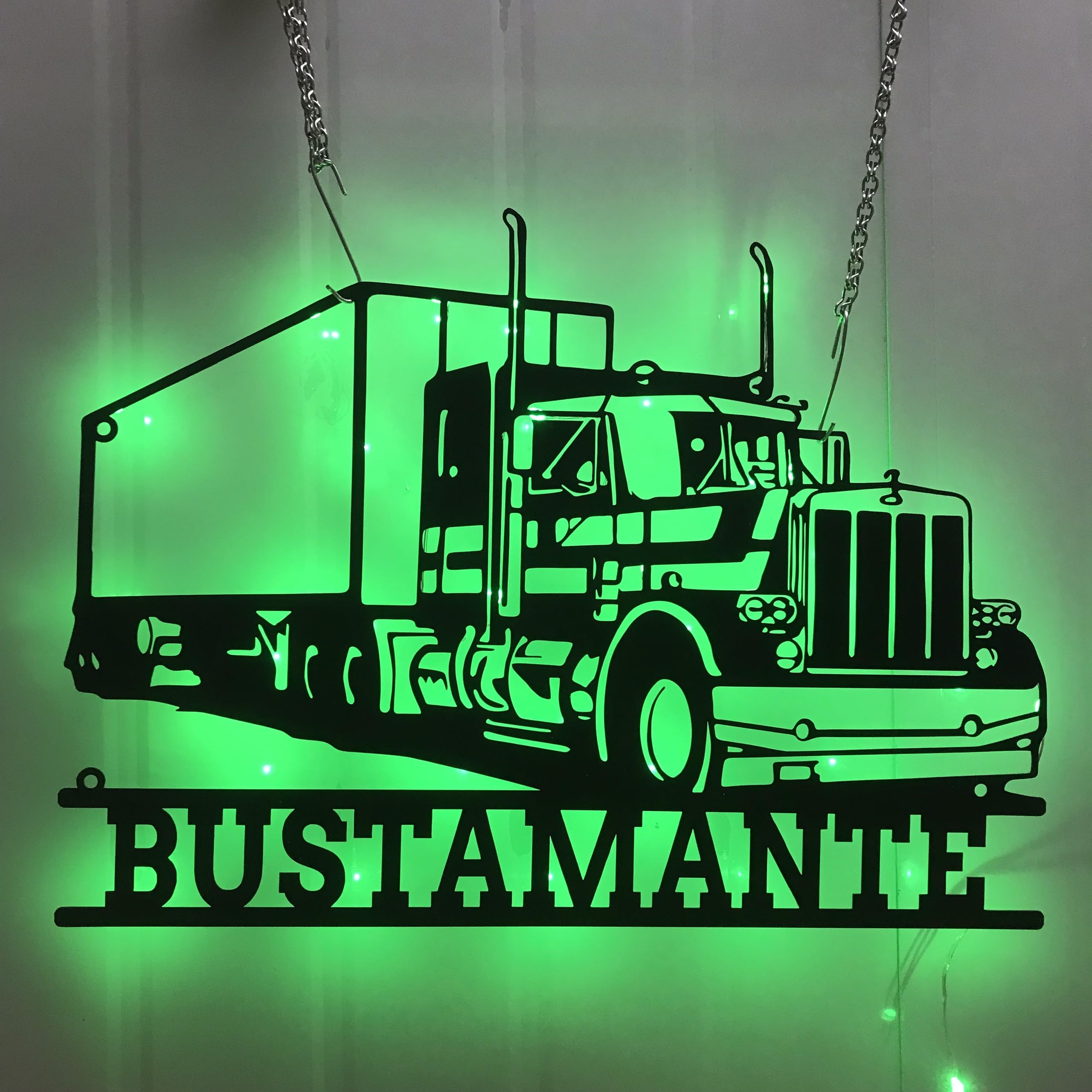 CALILI Custom Name With Led Light 14 inch metal sign