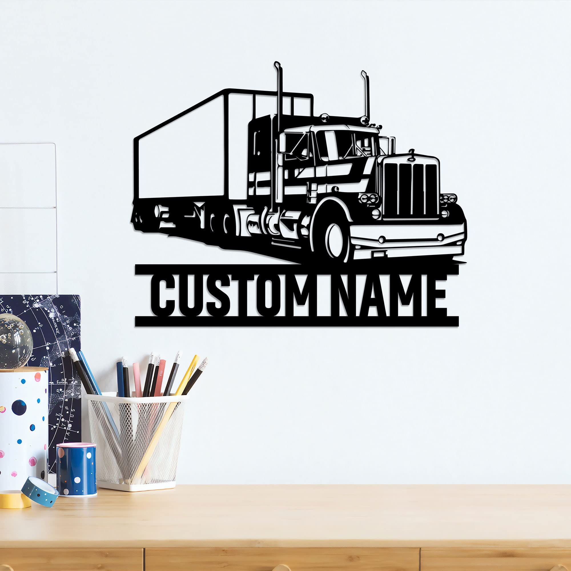 CALILI Custom Name With Led Light 18 inch metal sign
