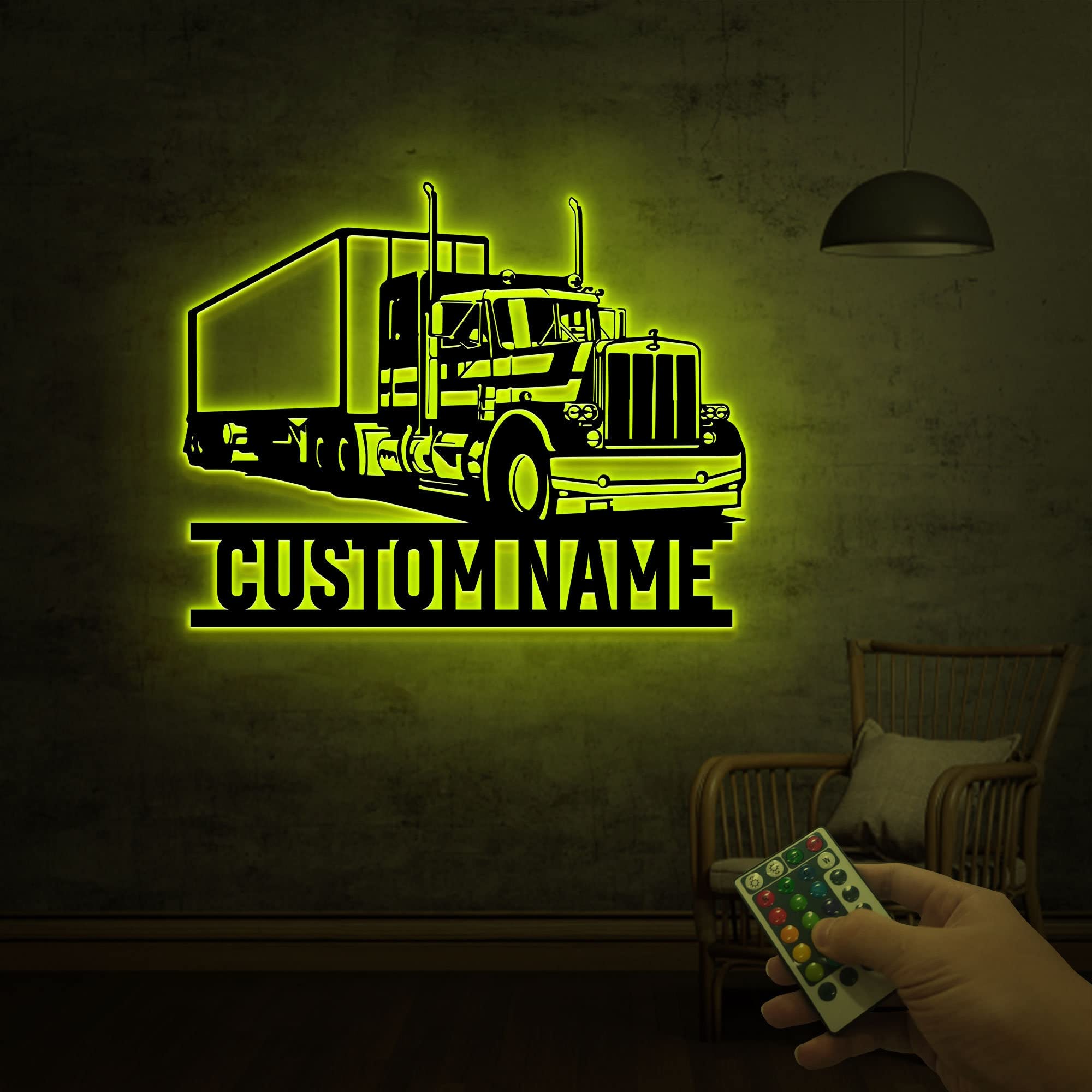 CALILI Custom Name With Led Light 28 inch metal sign
