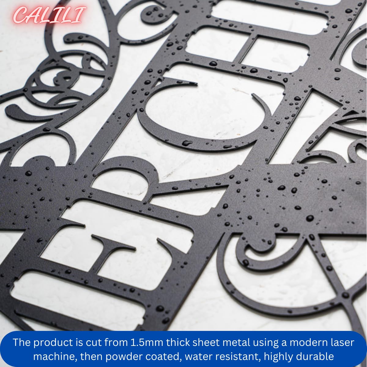 CALILI custom name LED sign 28 inch size metal wall art