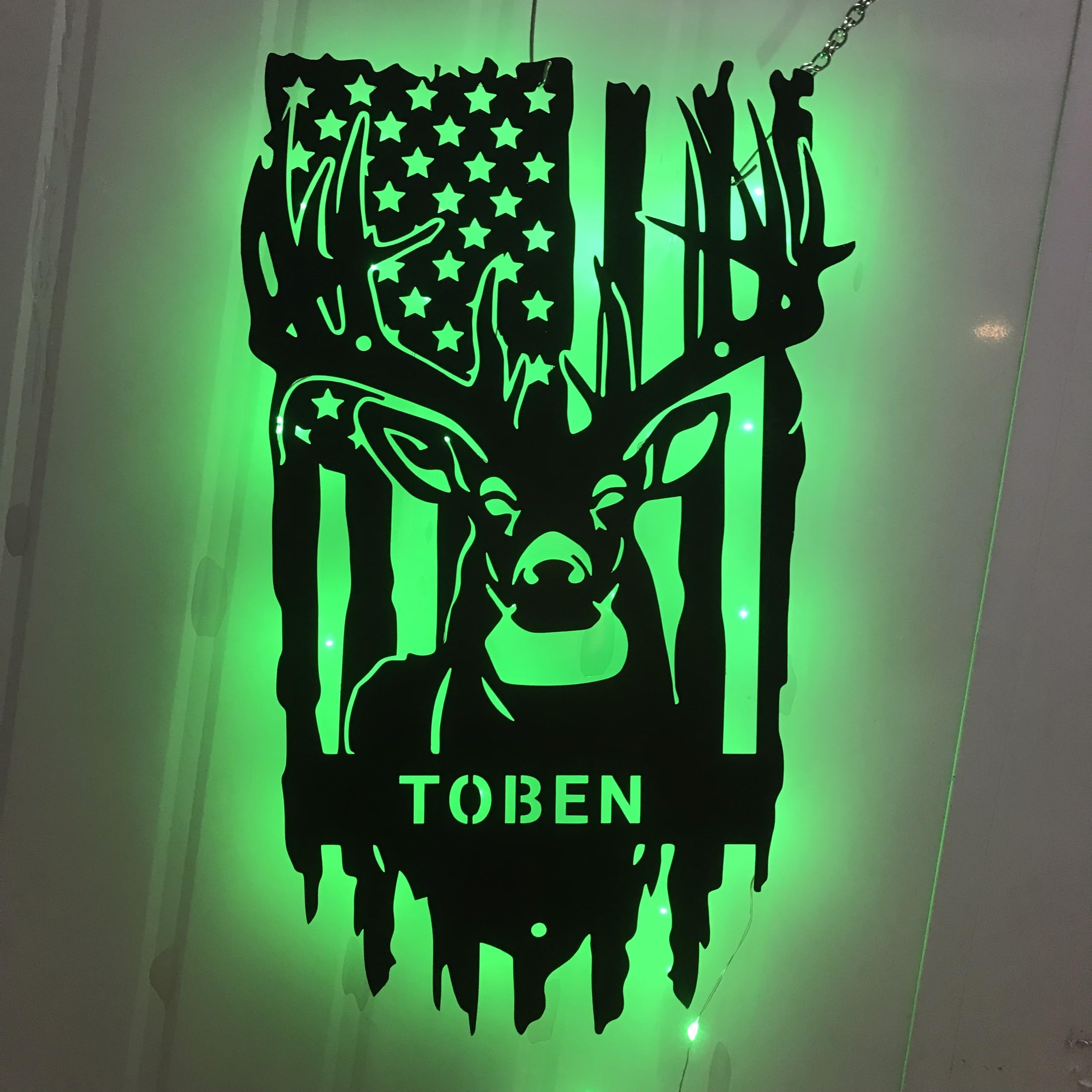 deer hunting metal sign CALILI wall art