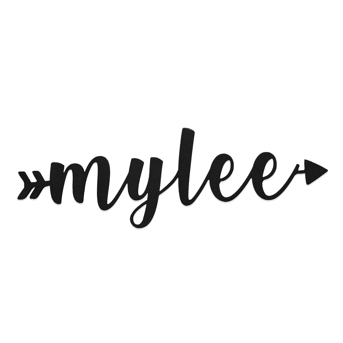 Calligraphy Arrow Name Sign 16 inch metal wall decor