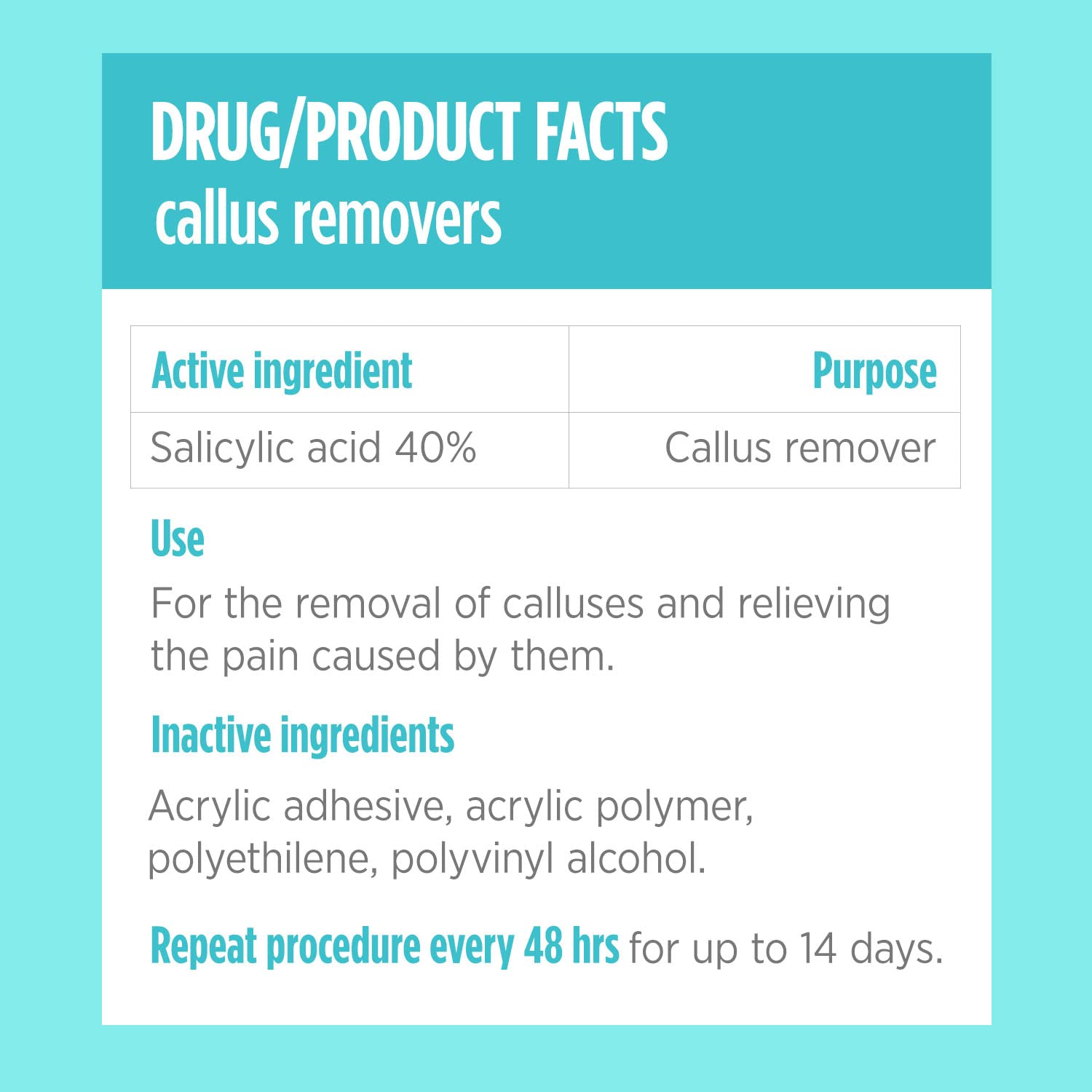Callus removal patches for feet and hands by Comfort Zone