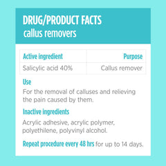 Callus removal patches for feet and hands by Comfort Zone