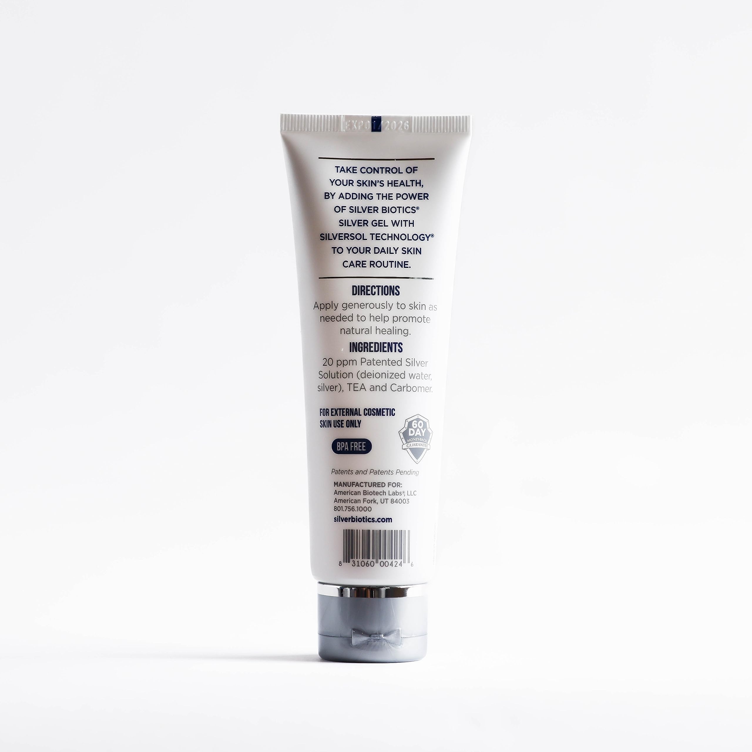 Versatile 4 Oz gel for skin wellness by Silver Biotics