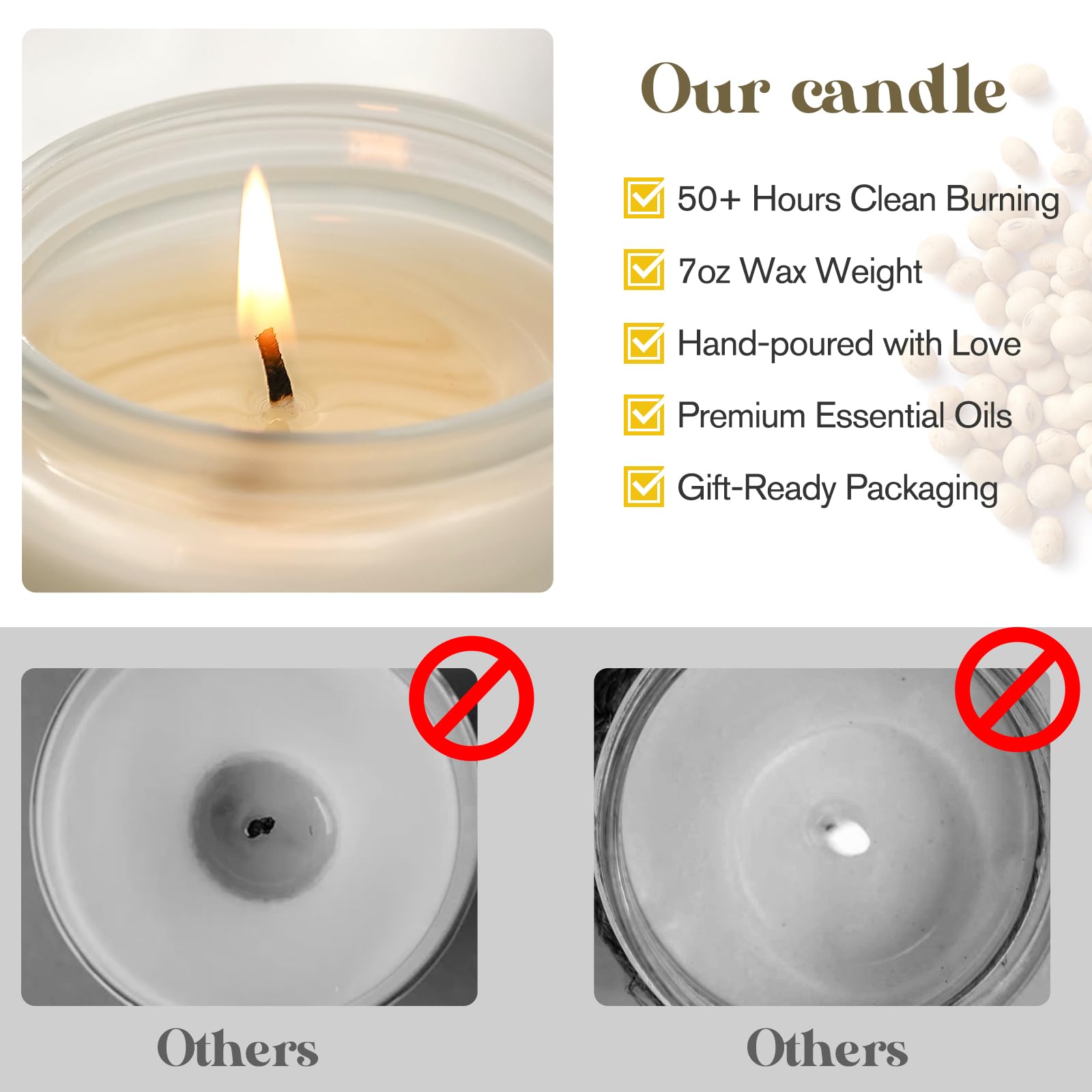 Calming lavender candle for relaxation and gifts