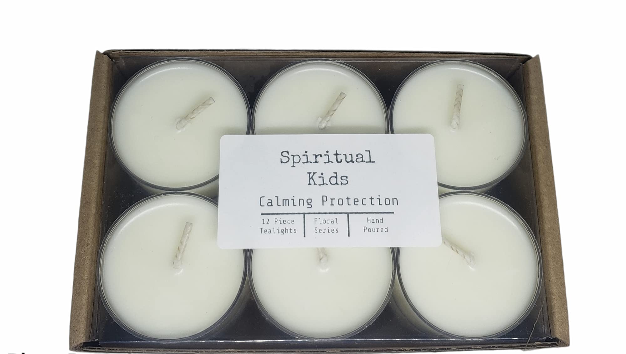 Handmade Calming Protection Lavender Sage Tealights 12ct 0.5 oz each