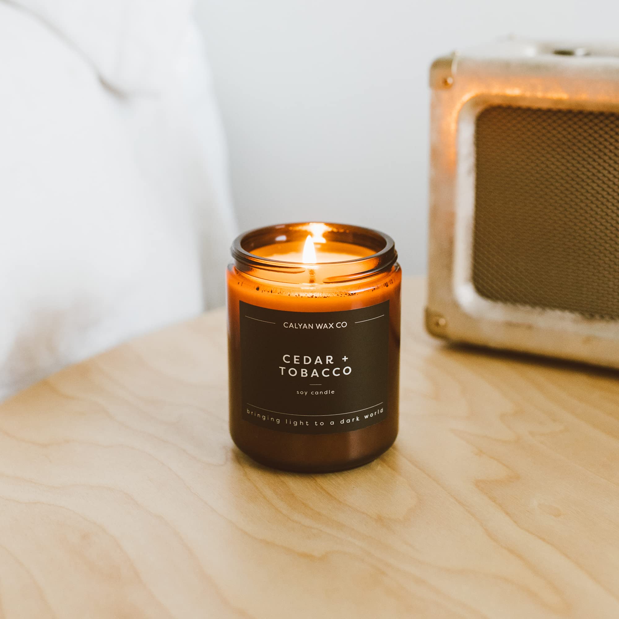 5% profits donated to nonprofits fighting human trafficking Calyan Wax Co