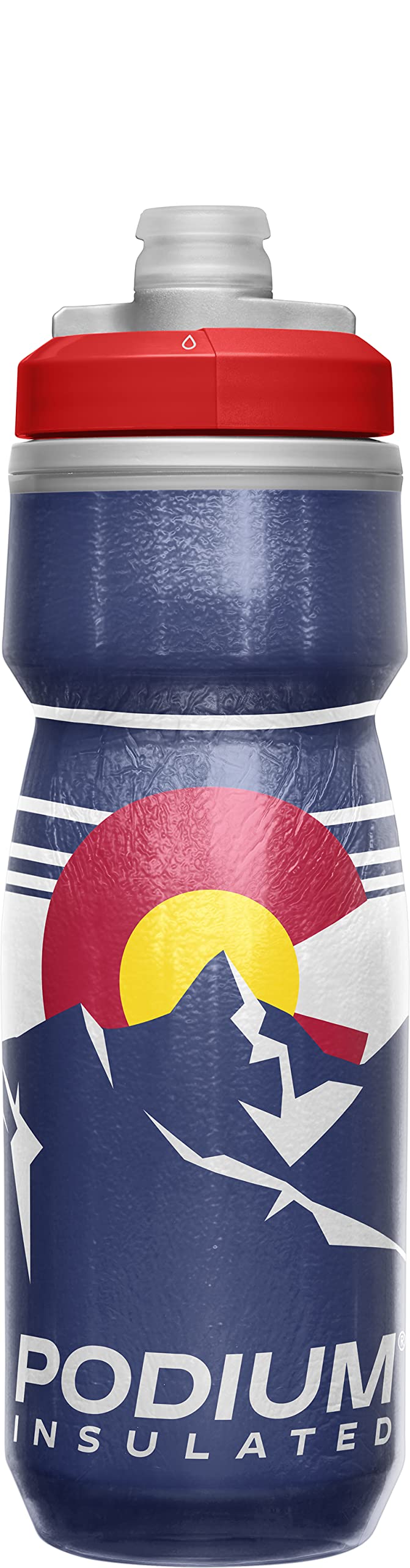 CamelBak Podium Chill bottle shown with cycling setup