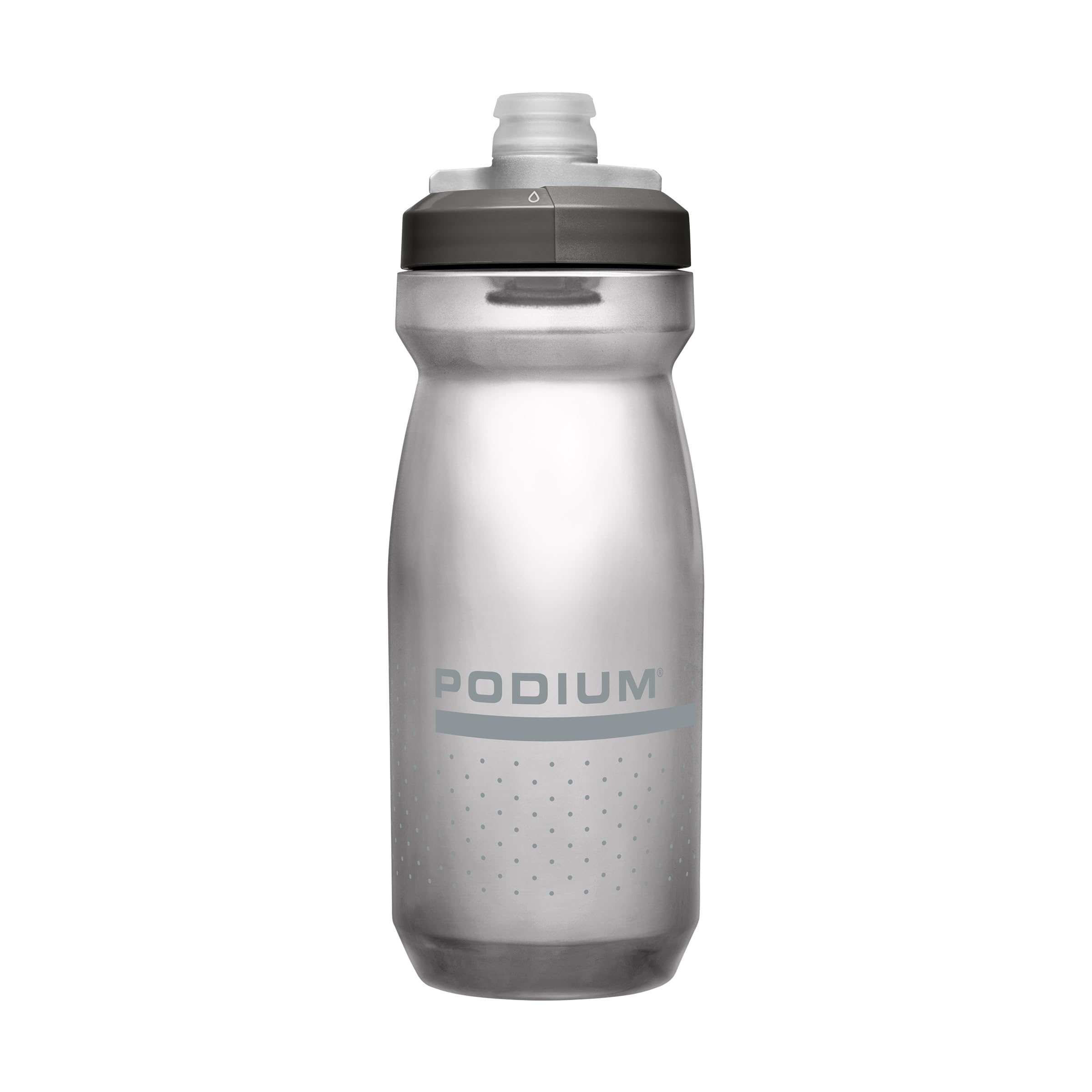 Podium Water Bottle 21oz Smoke easy squeeze cycling design