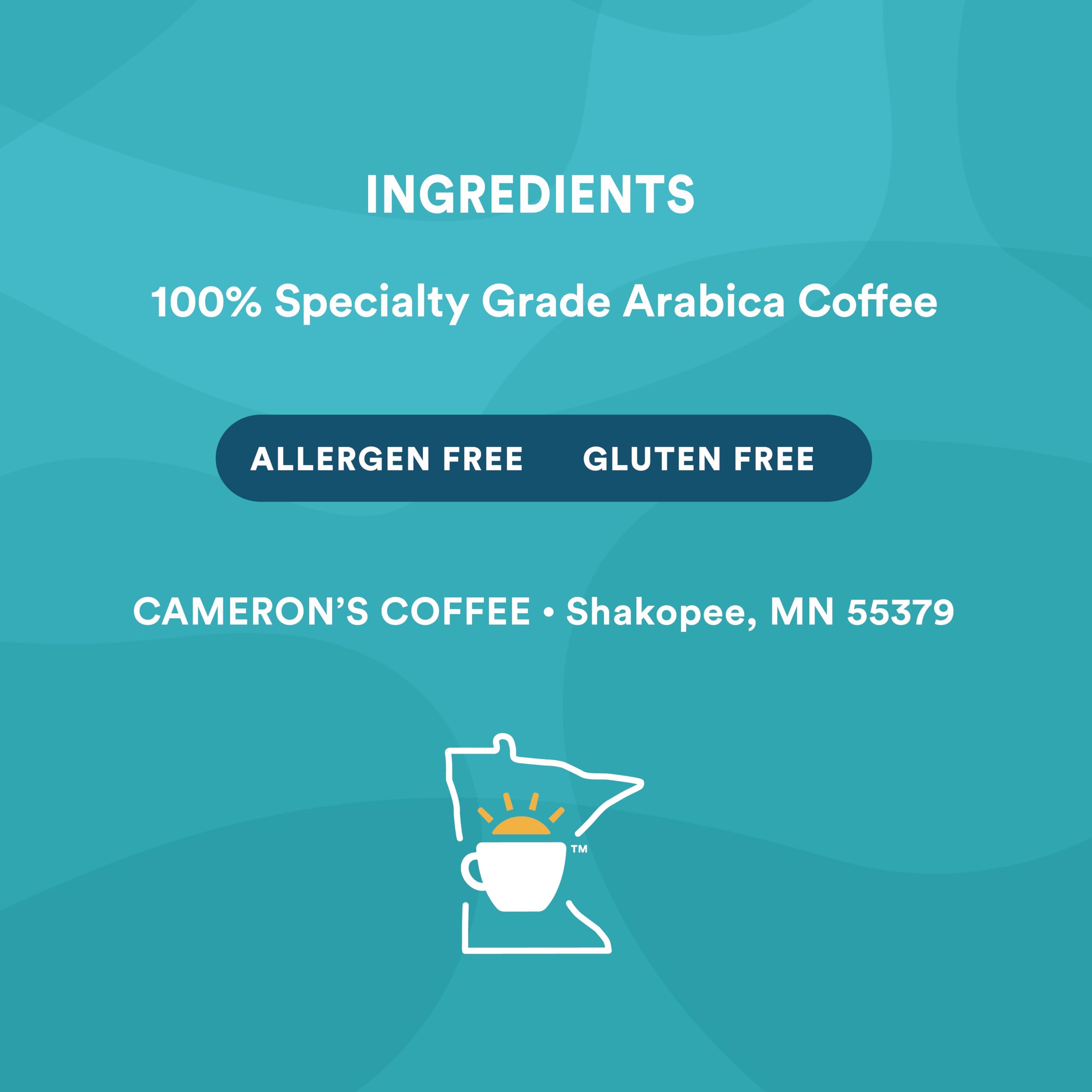 Cameron's Coffee breakfast blend whole bean packaging