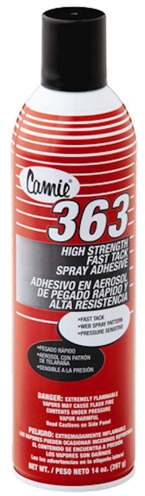 Camie 363 high strength fast tack spray adhesive 14 oz can