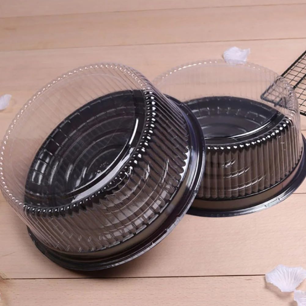 Camland round cake box 6 inch with clear high dome lid