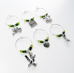 Camper design charm for wine glass markers