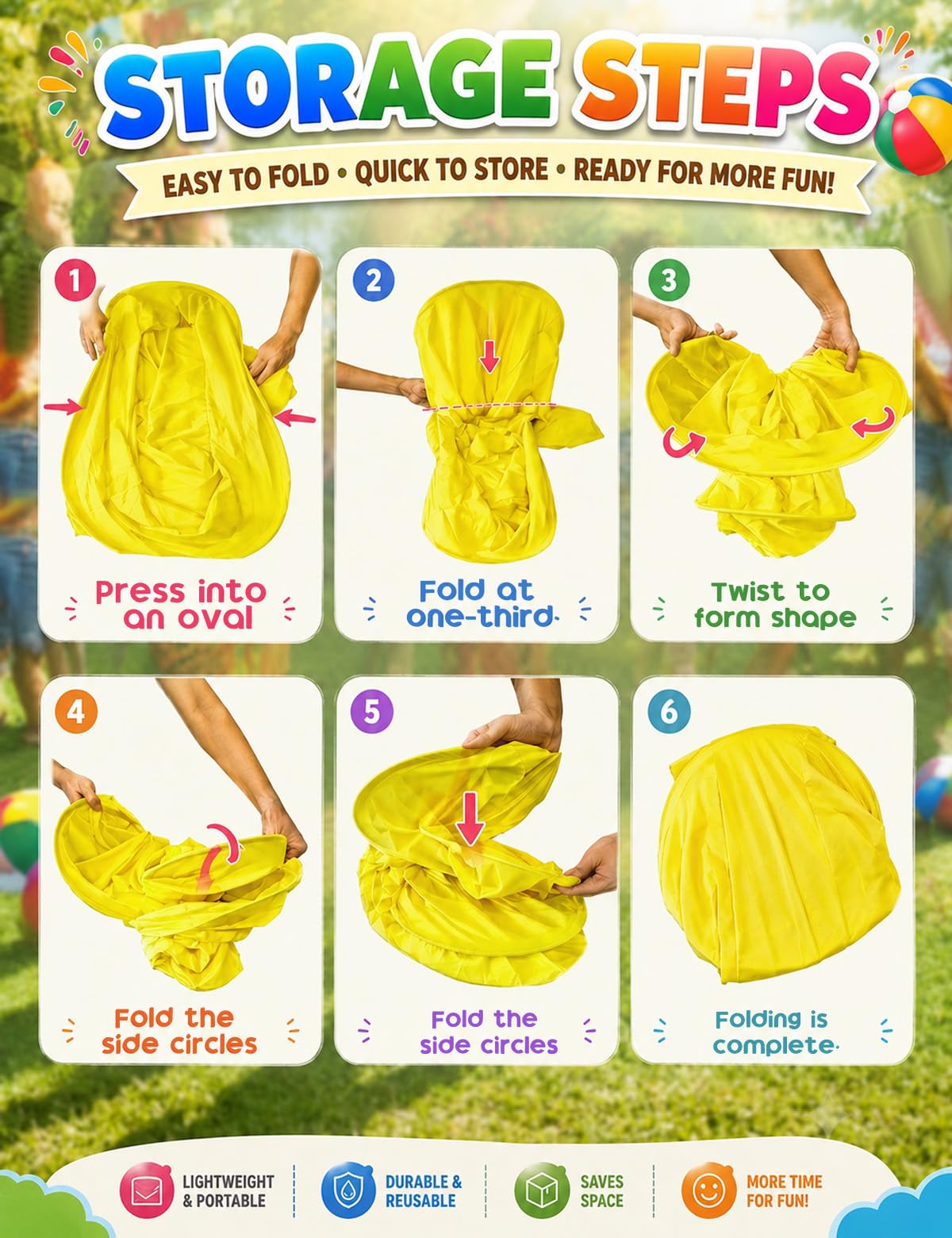 Camping holiday gathering with Granny Pants yard game
