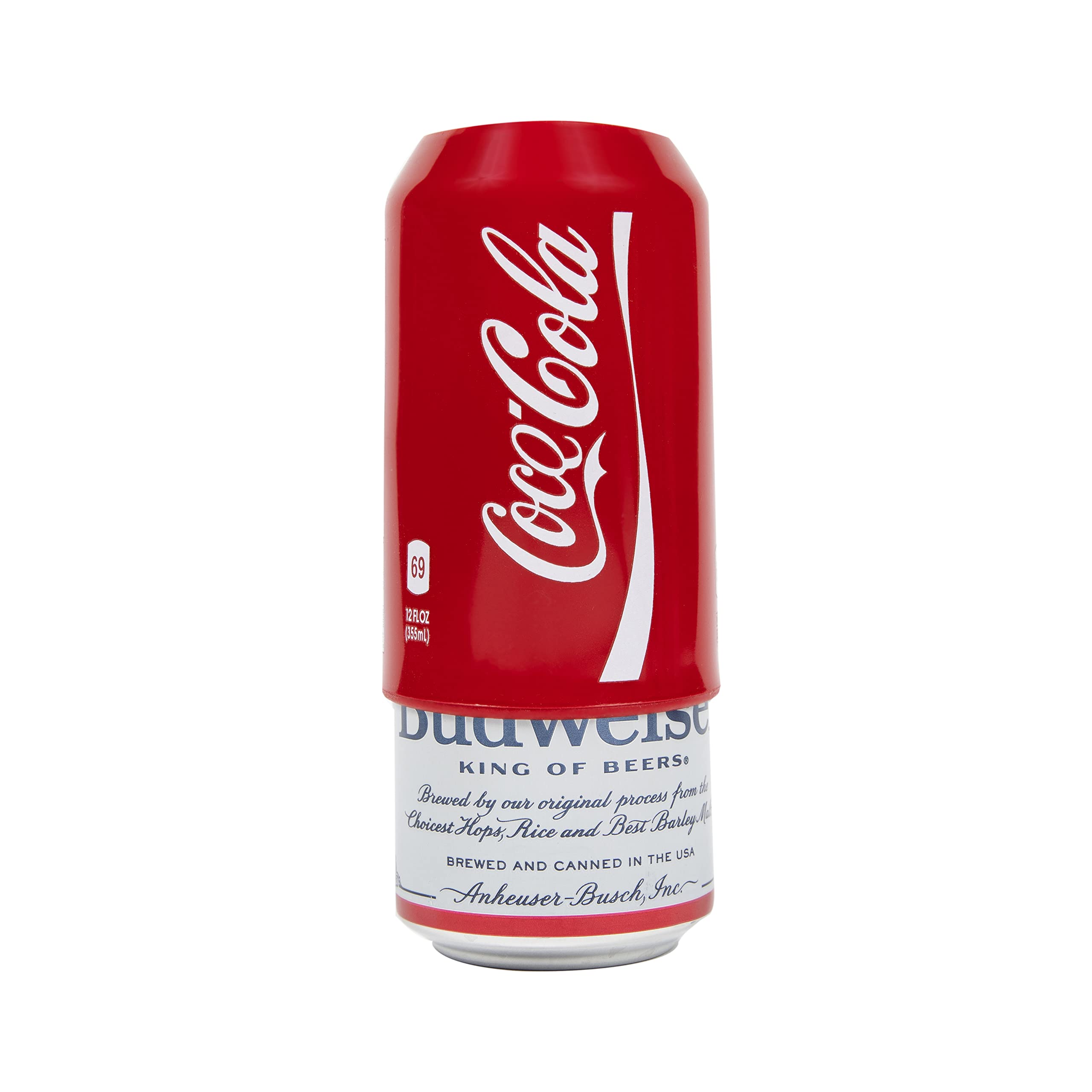 Insulated silicone can sleeve keeps drinks cold longer