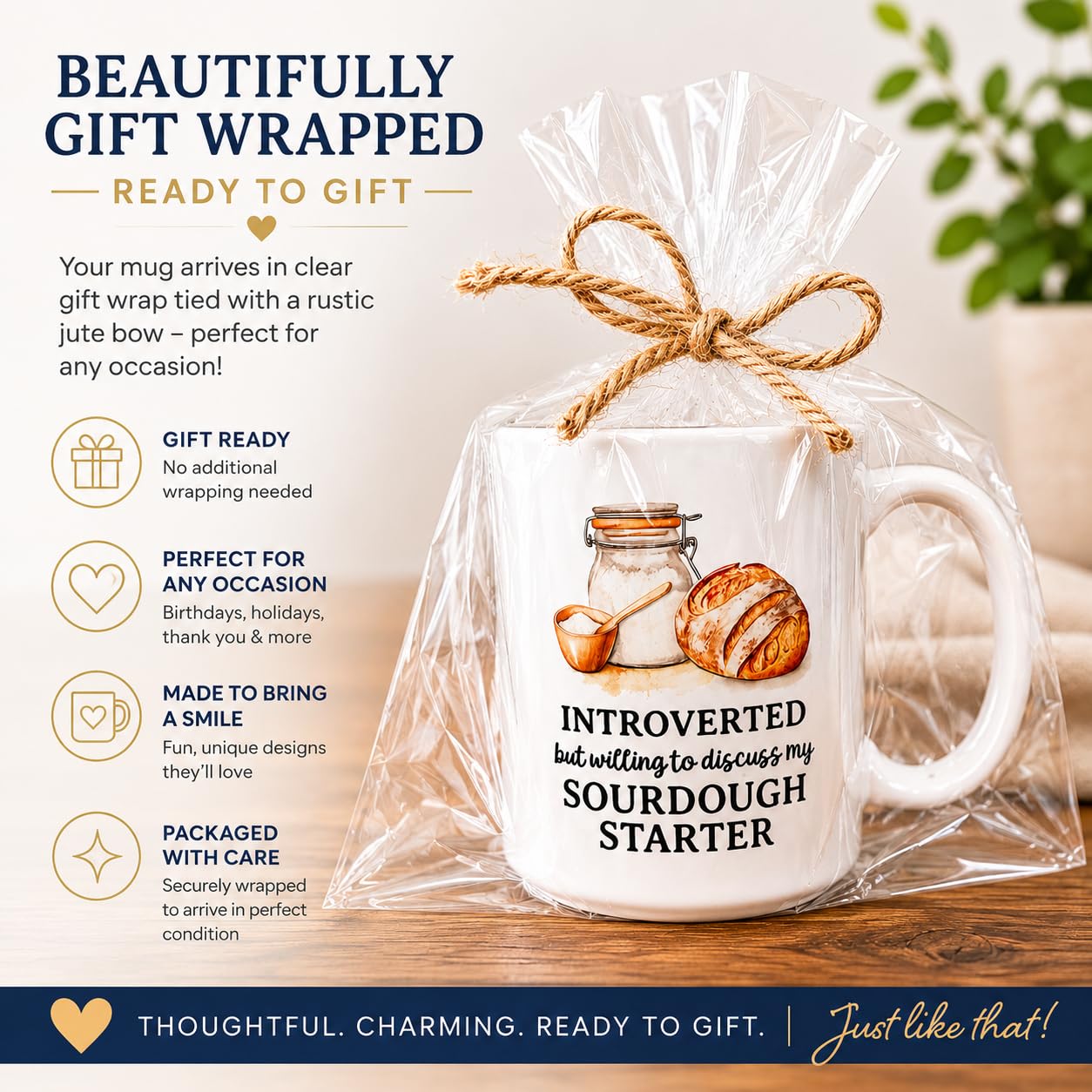 Canary Road Sourdough Starter Mug design closeup