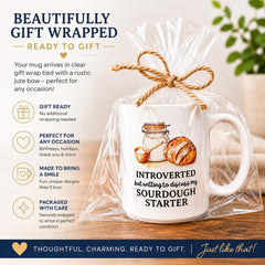 Canary Road Sourdough Starter Mug design closeup