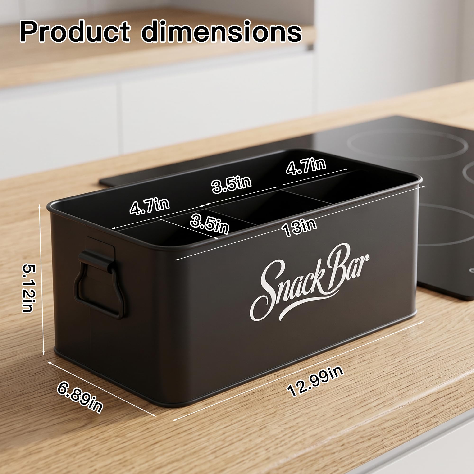 Open-top design with portable handles for easy access
