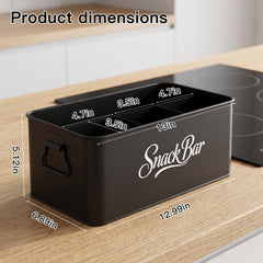 Open-top design with portable handles for easy access