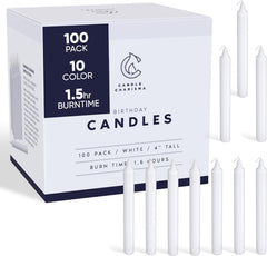 Candle Charisma 100 White Spell Candles 4 inch taper candles