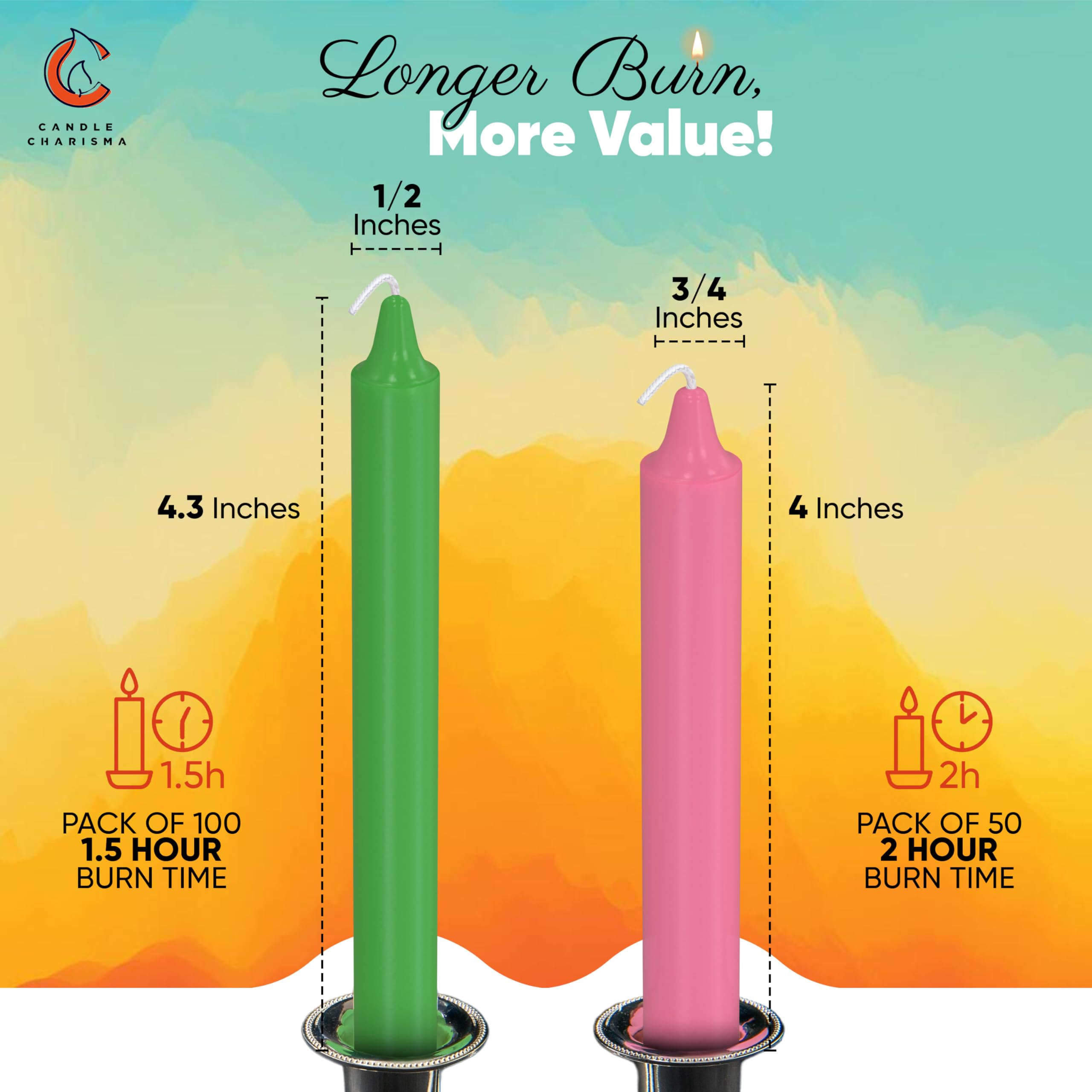 Chime candles for ritual and home use