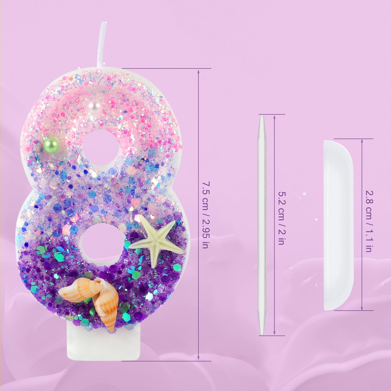Candle holder included with Birthday Candles