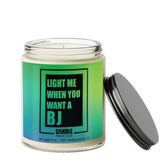 Candle Maker Dude light me when you want a BJ candle 9-ounce size