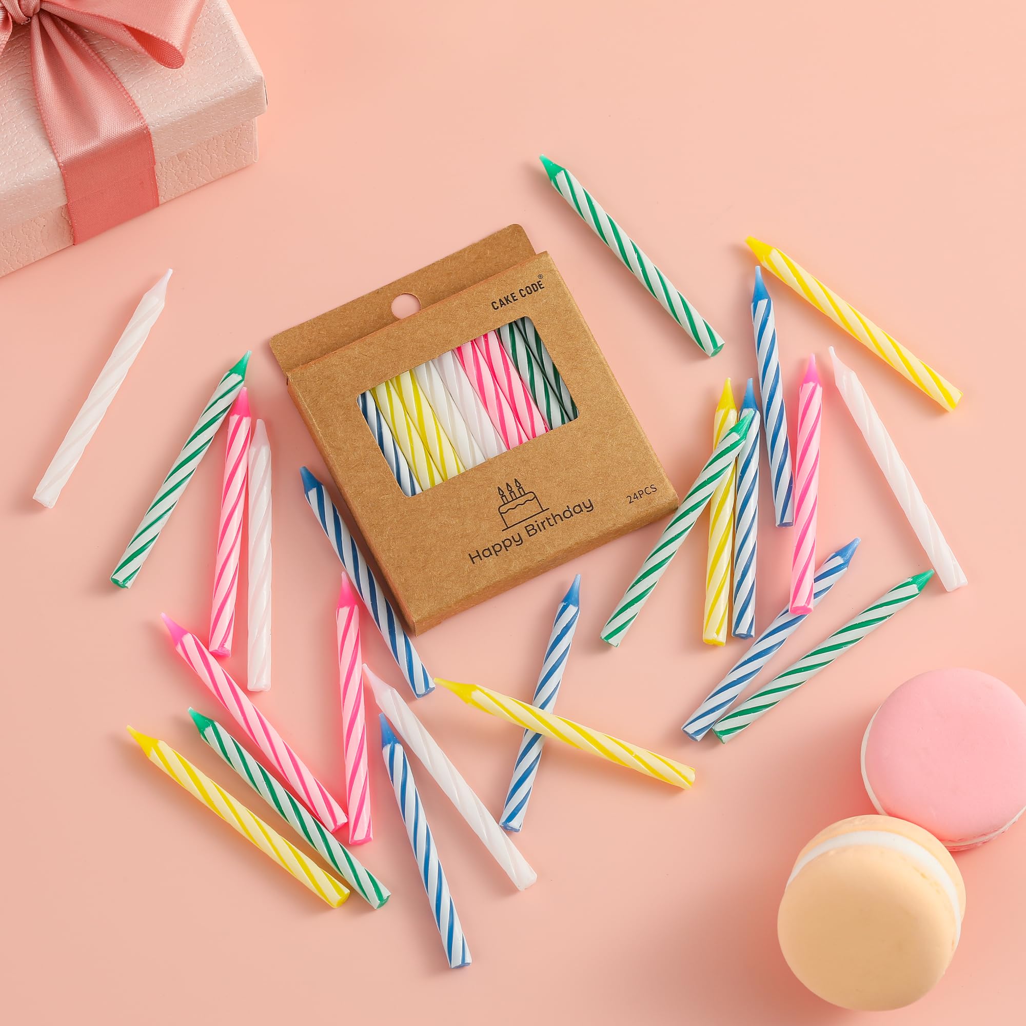 Bulk six packs of 24 candles for milestone celebrations