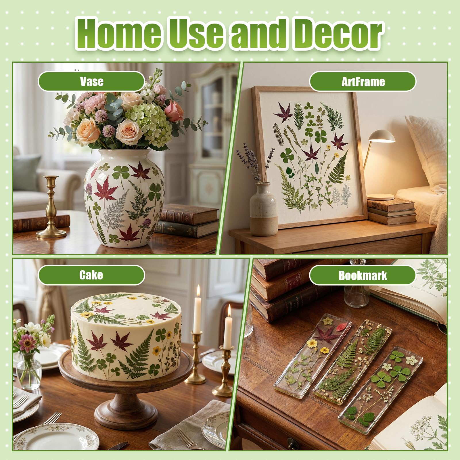 Scrapbooking bookmarks and phone cases using dried flowers
