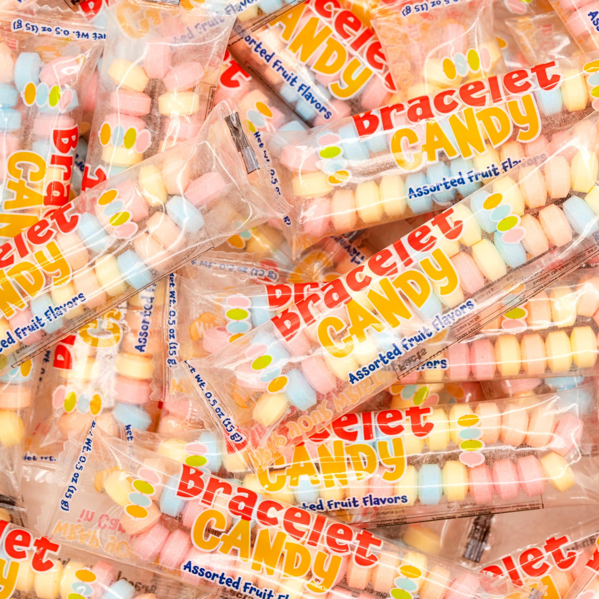 Candy Bracelets 40 count pack assorted fruit flavors