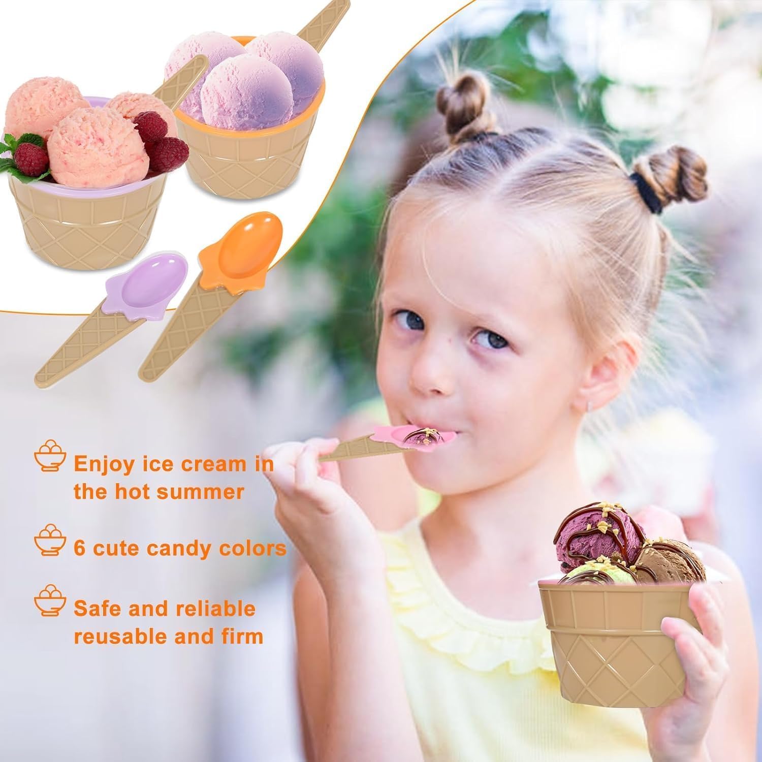 Bowls with lids for desserts yogurts and candies
