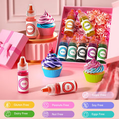 Vegan dairy-free nut-free gluten-free oil-based color details