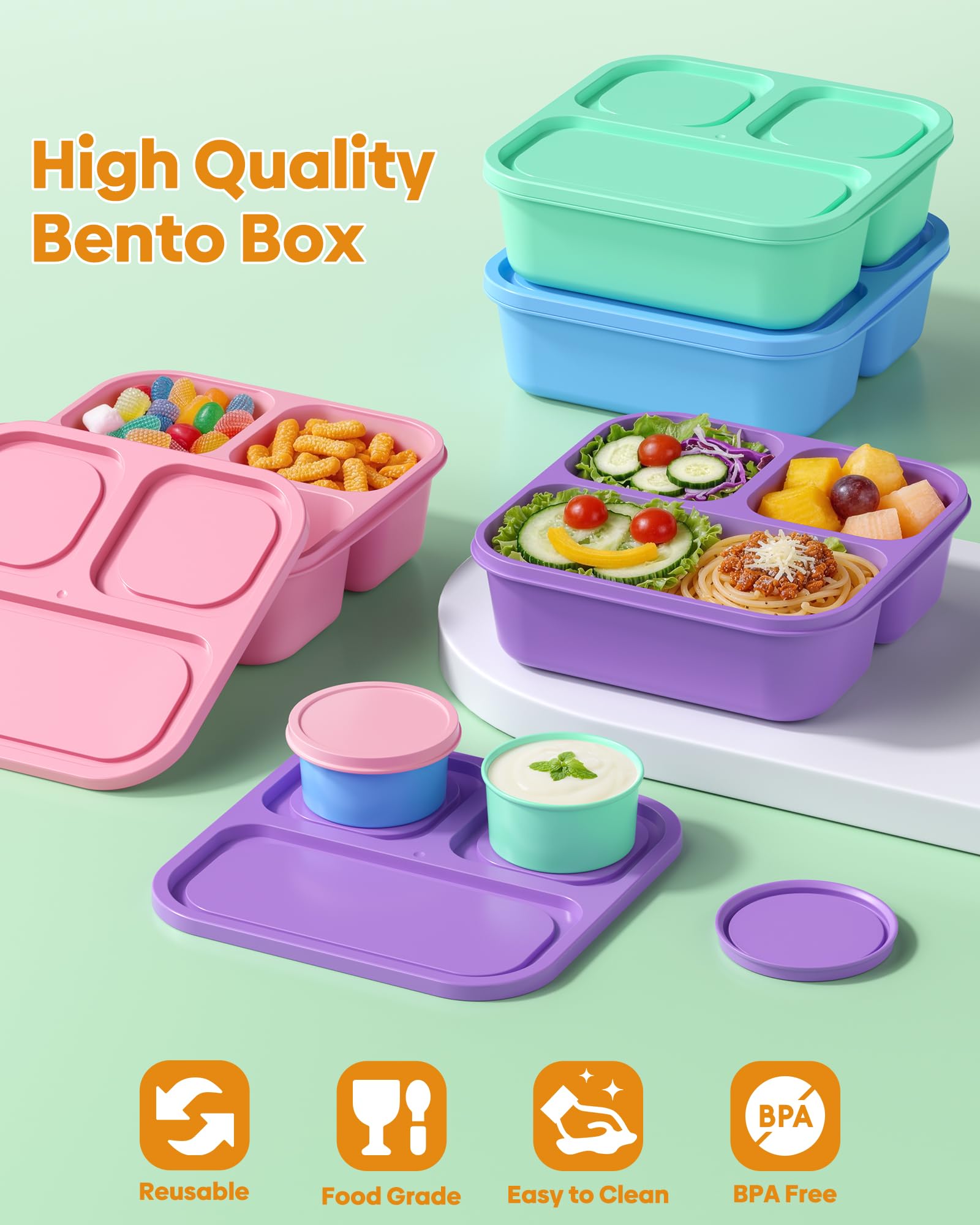 BPA-free Canfanni lunch boxes for daily reuse