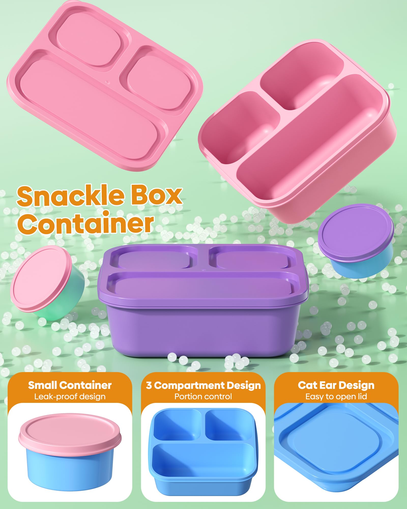 Microwave safe Canfanni lunch containers dishwasher and freezer safe
