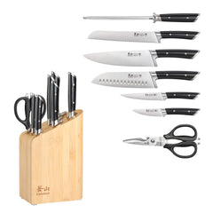 8inch chef knife from Cangshan RAINIER Series in block set