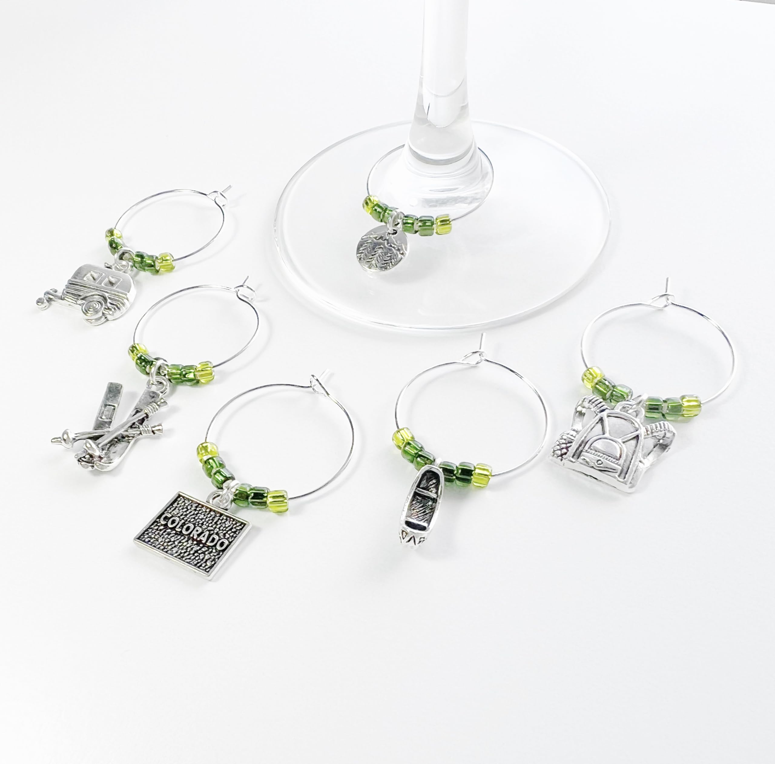 Canoe design charm for glass markers