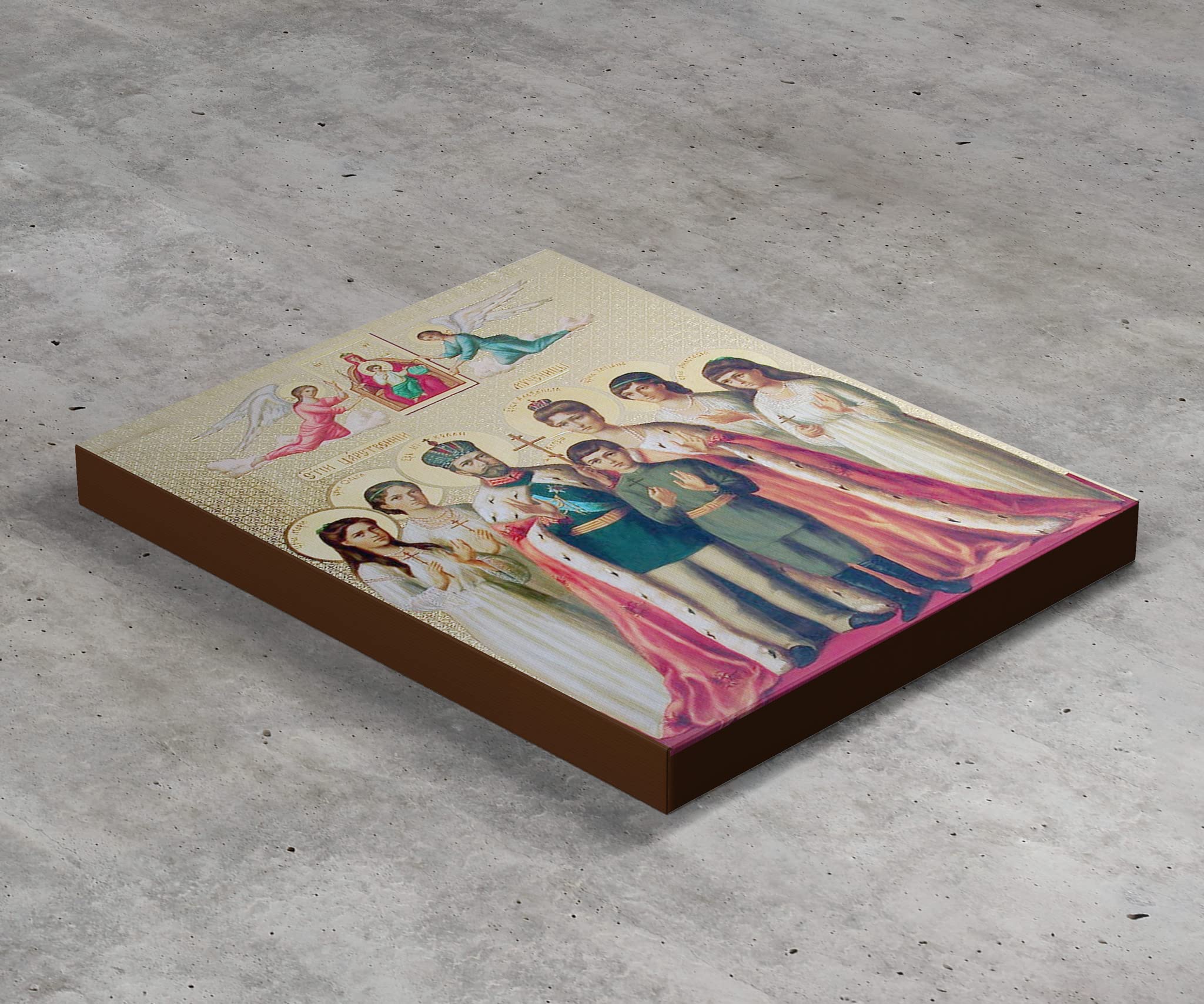 Byzantine iconography on canvas print 7x5 inches