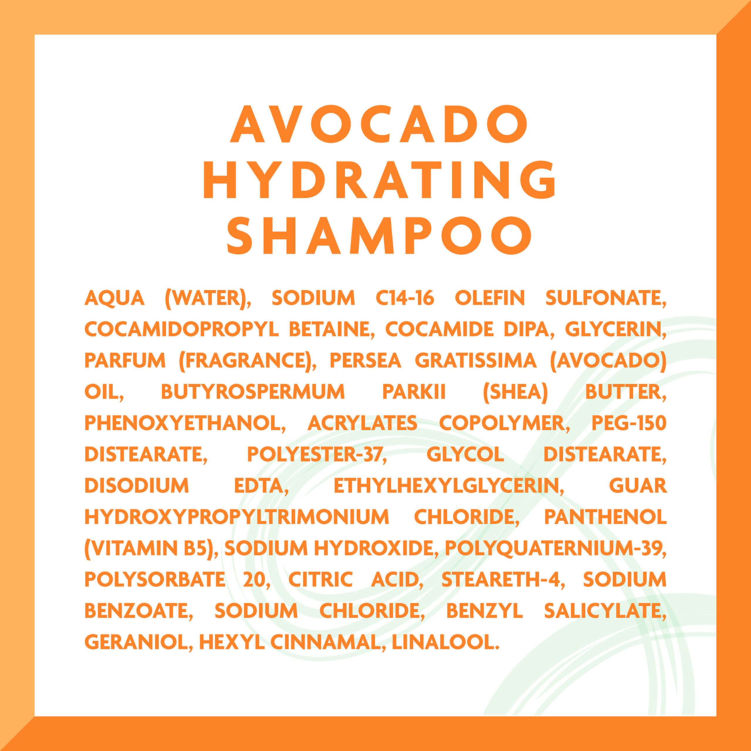 Cantu Avocado Hydrating Sulfate-free Shampoo 13.5 oz display