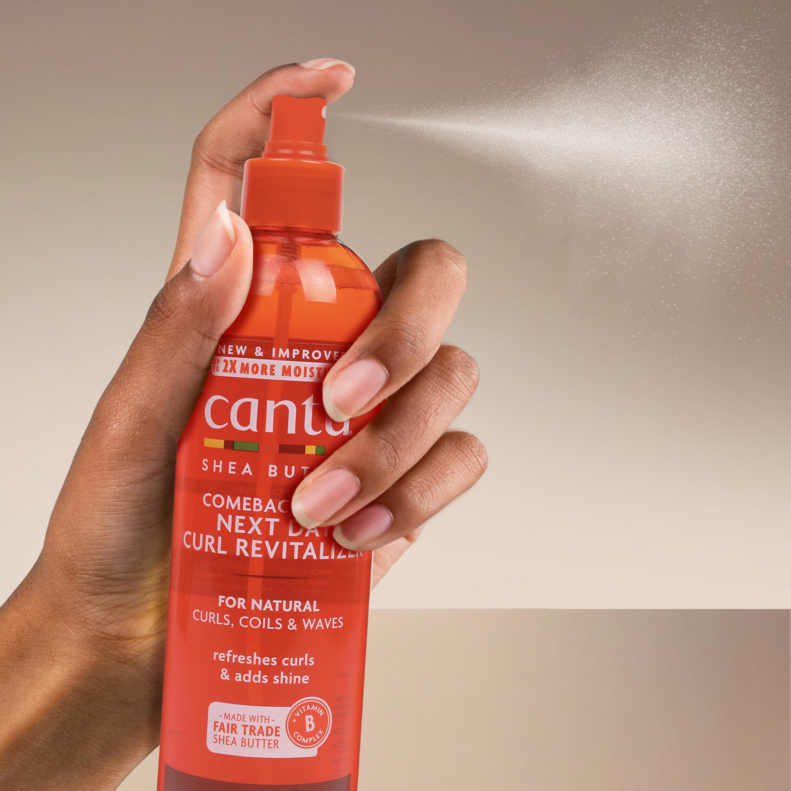 frizz-free revival for curls cantu spray